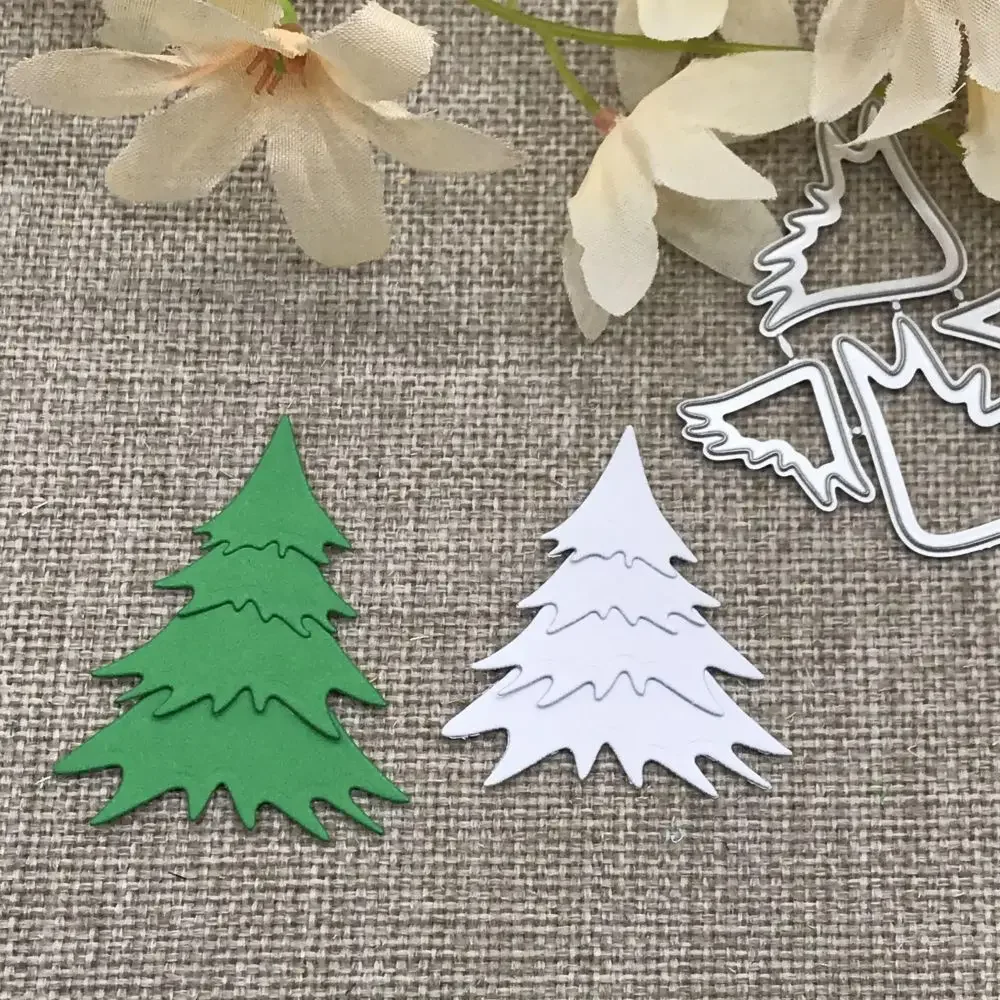 Weihnachtsbaum-Metall-Stanzformen, Schablonen für DIY, dekorative Prägung, Handarbeit, Stanzform, Schablone