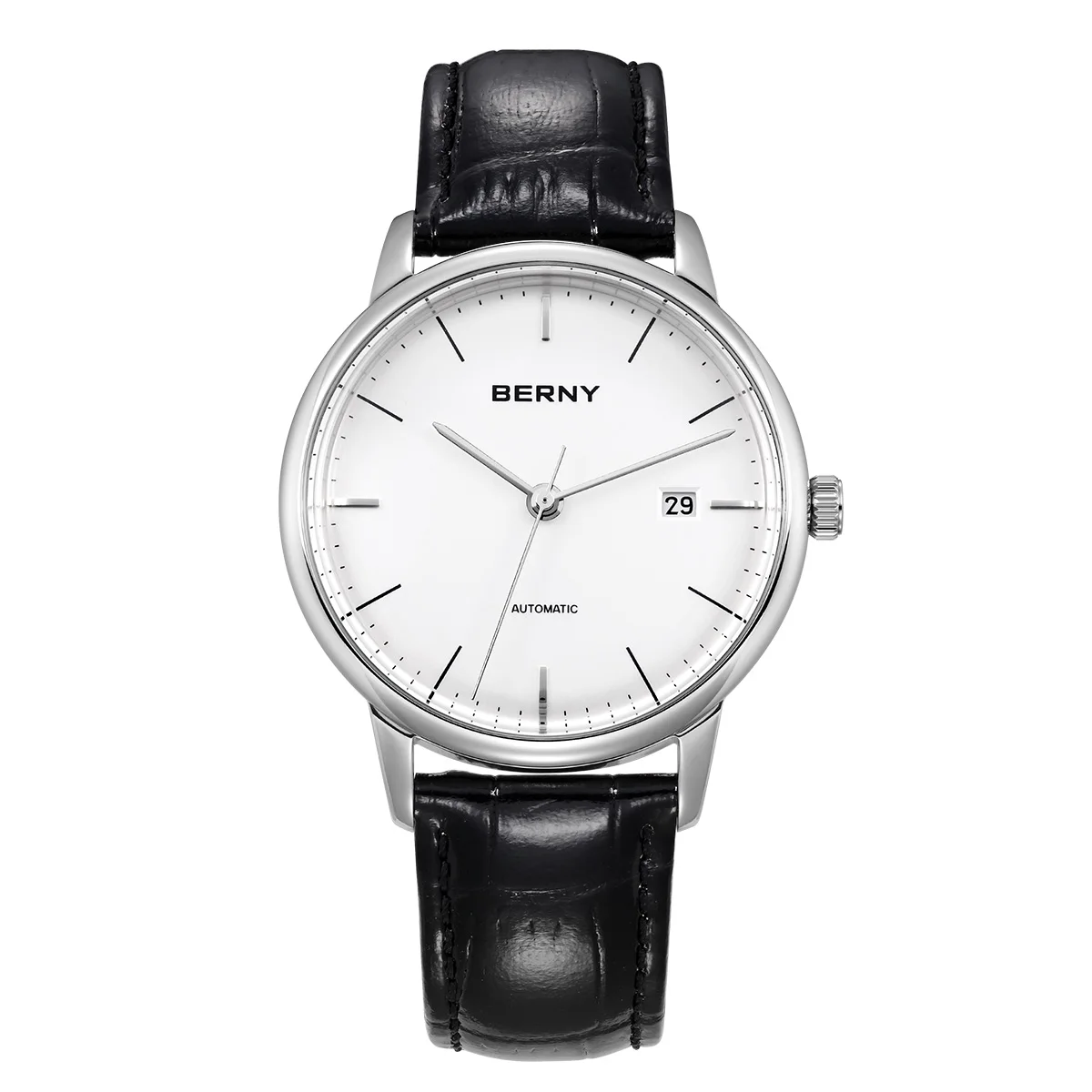Механические Мужские наручные часы BERNY, деловые роскошные мужские наручные часы MIYOTA 9015, простые элегантные автоматические Роскошные повседневные часы для мужчин