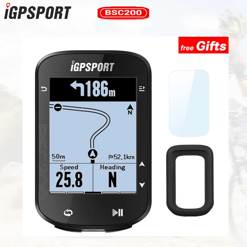 iGPSPORT BSC200 BSC 200 Bike Computer Route Navigation Wireless GPS  Speedometer Waterproof Road Bicycle MTB Bluetooth ANT+