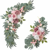 2pcs Wedding Decoration Flowers, Artificial Rose Wreaths,Suitable for Outdoor Decoration,Home Decoration,Wedding Arch Decoration
