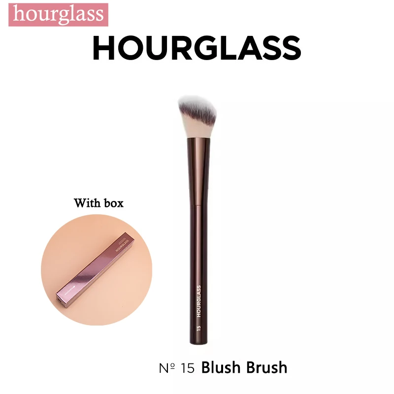 Hourglass No. 15 Blush Brush Cheeks Contour Blush Stippling Brush Cream Liquid Blushes Makeup Tool Angled Cream Blush Brush 6