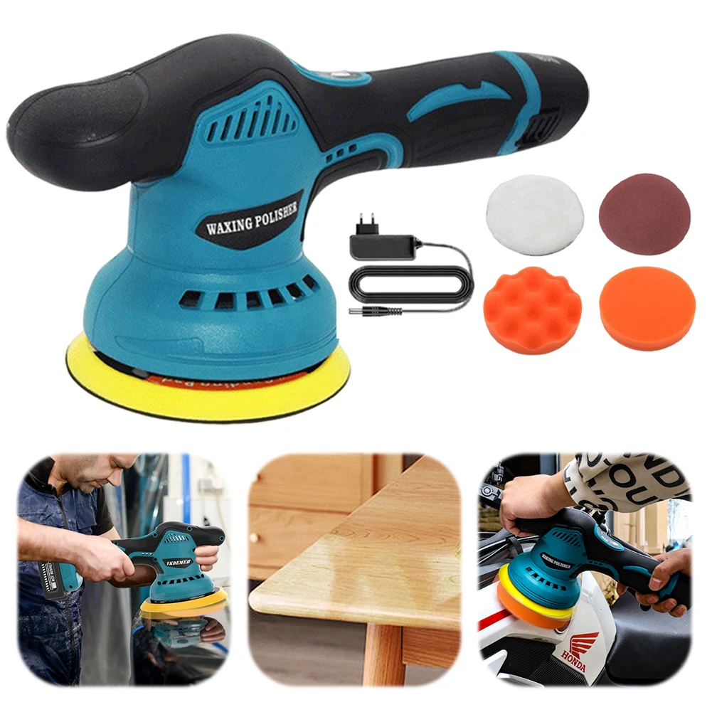 Cordless Car er Polisher with 8 Variable Speed Car er Waxer Kit Portable Kit for Detailing Polishing Waxing
