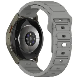 Universal Silicone Watch Strap - 20mm/22mm Adjustable Band for 20mm Band (Grey)
