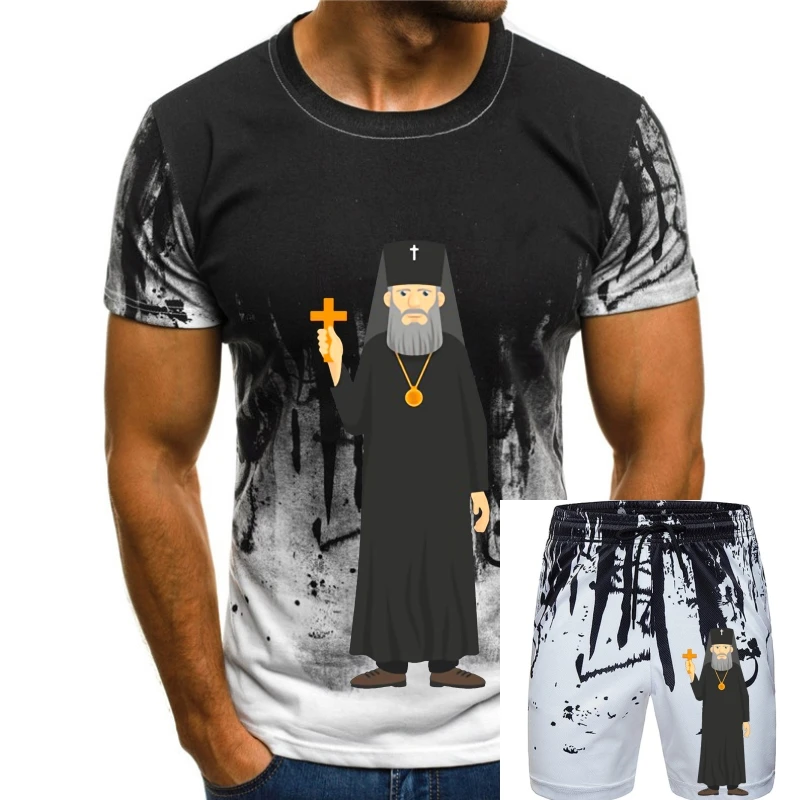 

New Style Orthodox Priest T Shirt For Men Natural Women Tshirts Comical Streetwear