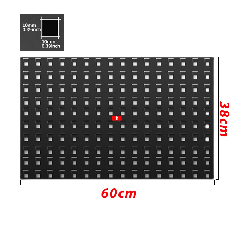Wall-Mounted Hardware Tool Storage Box Hanging Board Garage Workshop No Rust PP Material