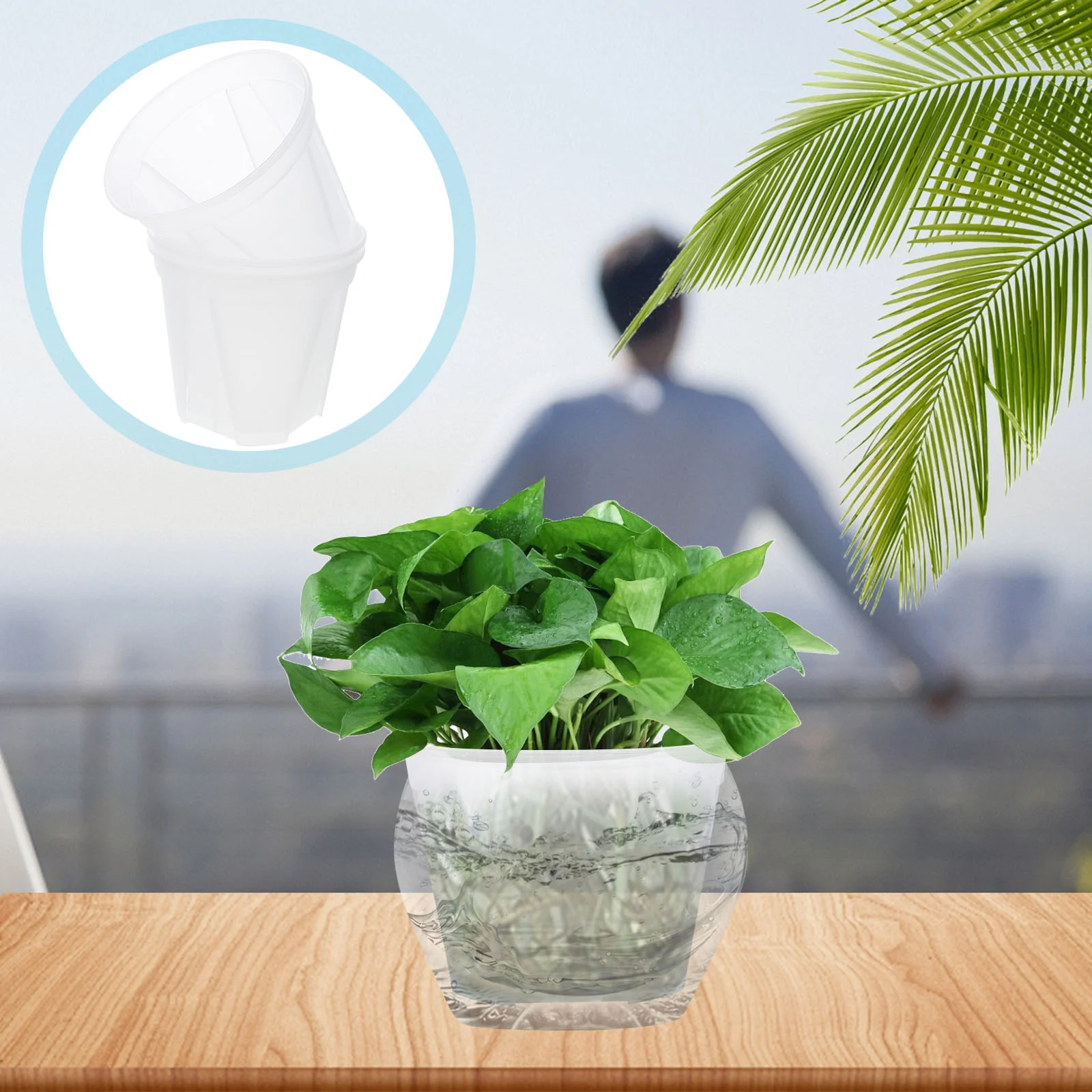 

Transplant Flower Pot Plastic Nursery Pot Seedling Tray Root Plant Pot Container Green Plant Planting Pot