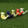 Coloured Drawing Ceramic Water Bird Whistle With Lanyard Bathtime Musical Toy For Kid Early Learning Educational Toy 1Pc 5
