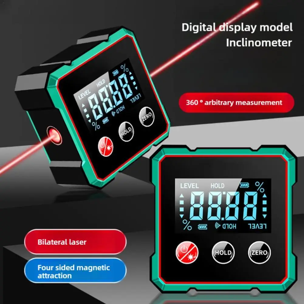 New Magnetic Digital Angle Finder Gauge Protractor Inclinometer Level Magnets Level Ruler Angle Slope 0-90&deg;new Magnetic Digital