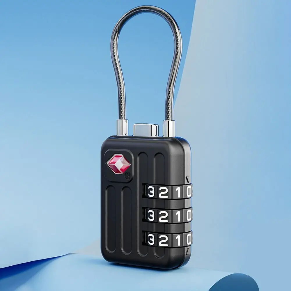 Zinc Alloy 3 Digit Combination Lock for Luggage Security