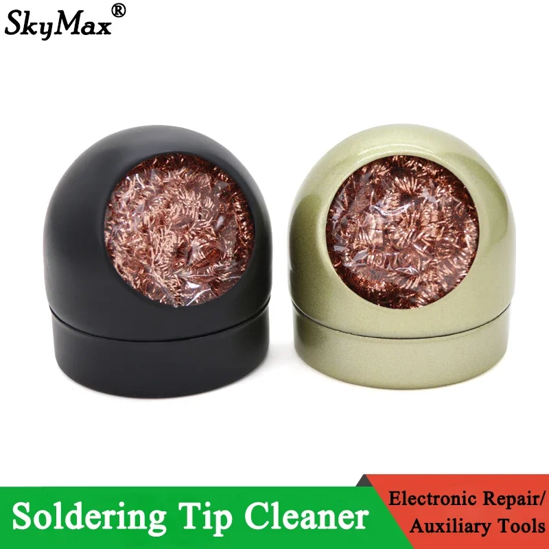 Welding Desoldering Soldering Solder Iron Tip Dross Cleaner Mesh Filter Tin Remove Cleaning Steel Ball Metal Wire With Stand Set welding desoldering soldering solder iron tip dross cleaner mesh filter tin remove cleaning steel ball metal wire with stand set