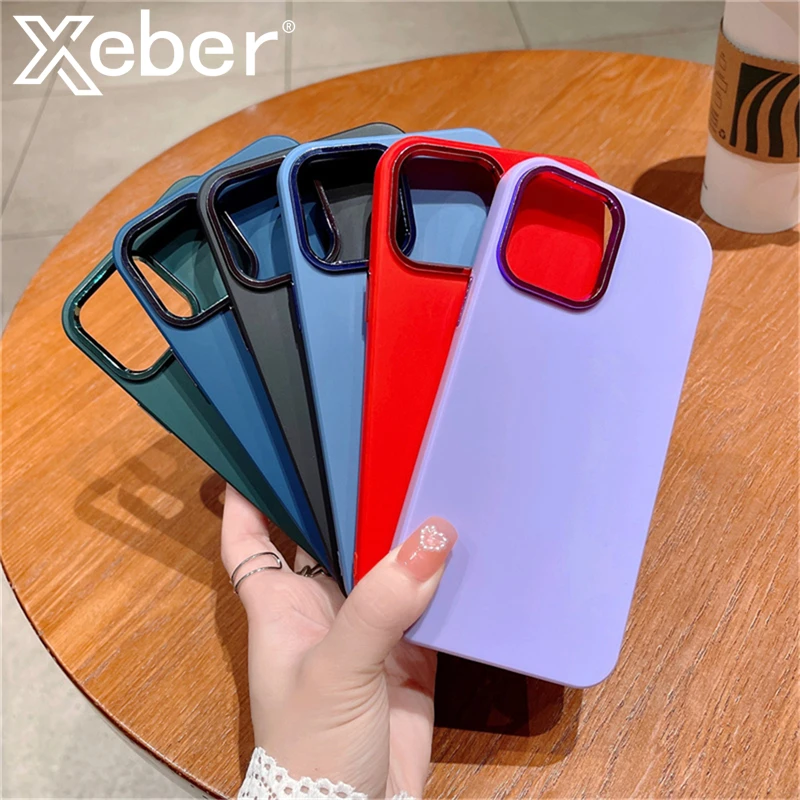 Iphone 12 Case Camera Protection Silicone Bumper Cover Silicone