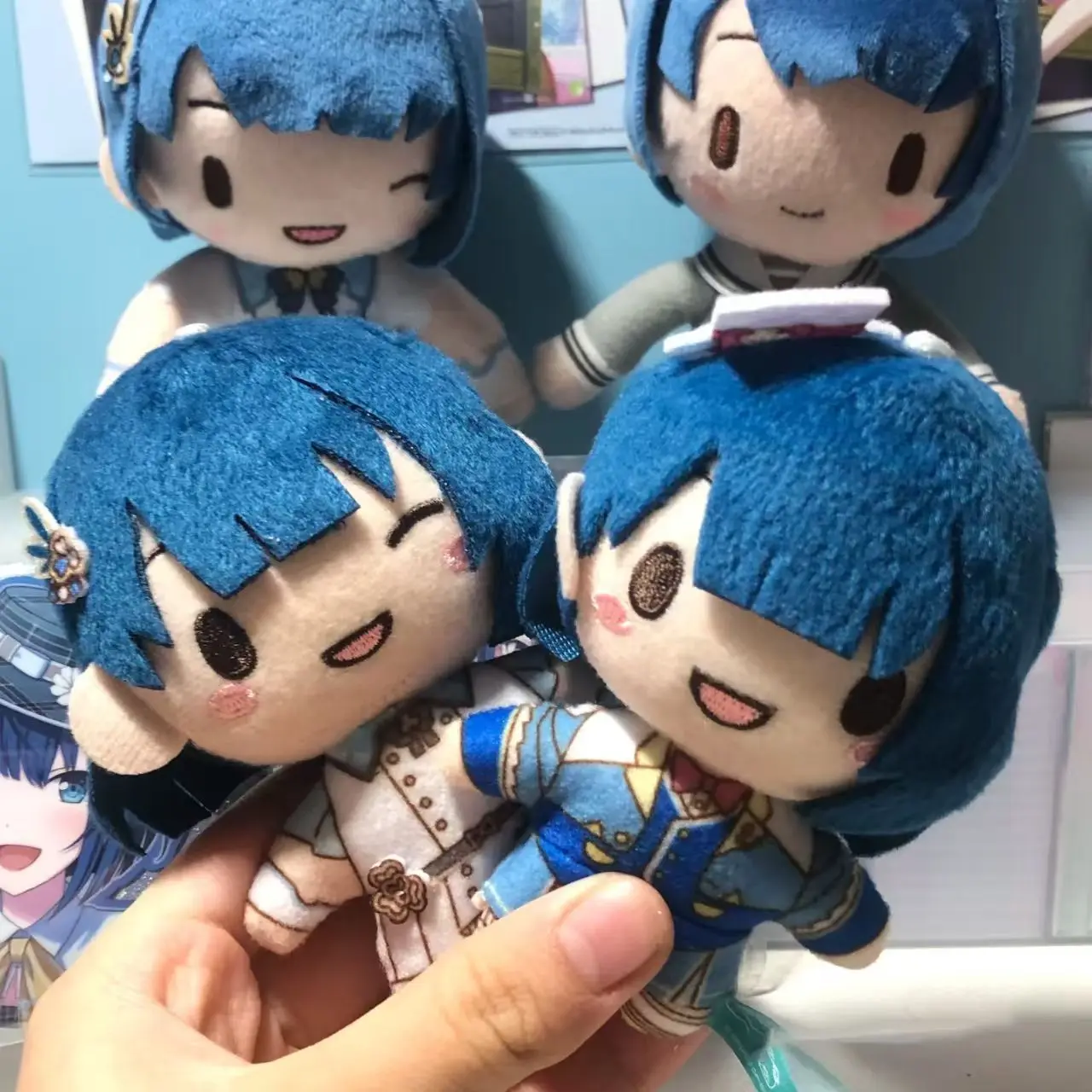 Project Sekai Kiritani Haruka Cosplay Anime Plush 10CM Stuffed Body Plushie Cartoon Pendant Knapsack Ornament Birthday Gifts