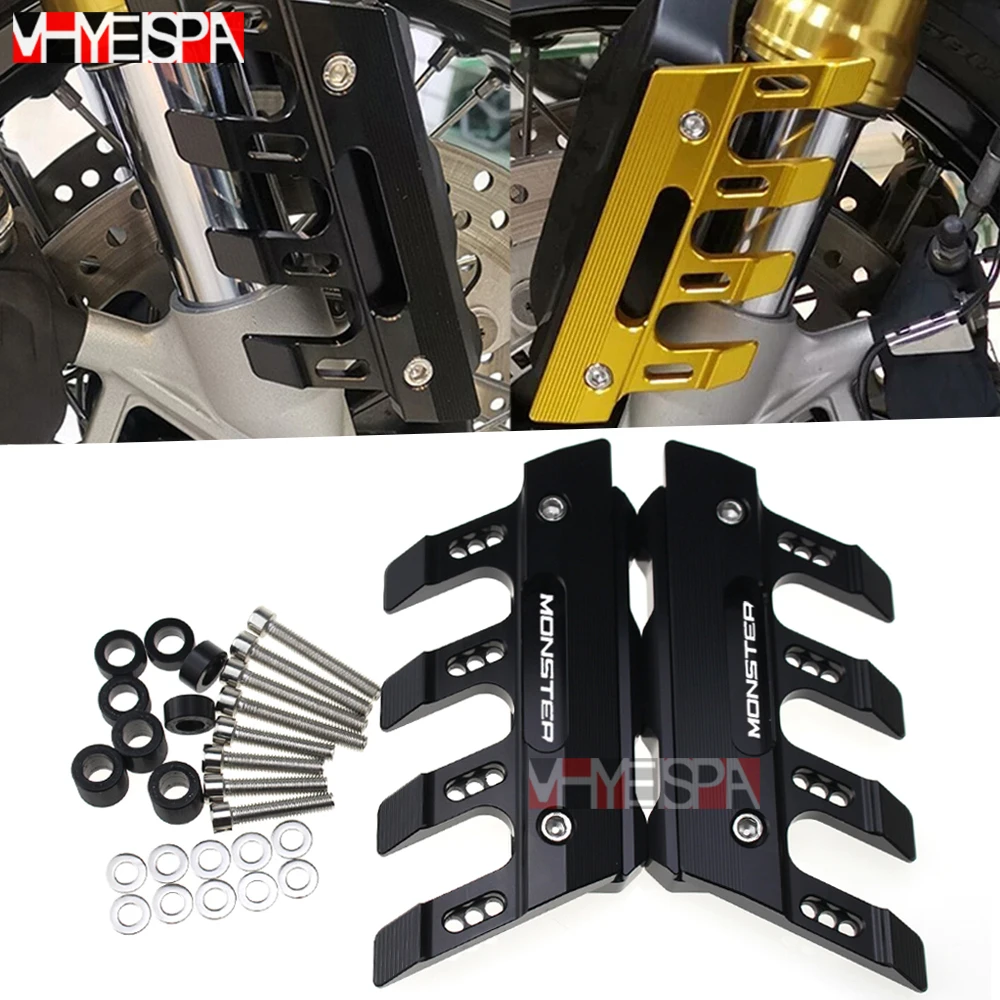 

For Ducati MONSTER 695 696 795 796 797 821 Motorcycle CNC Aluminum mudguard side protection block front fender anti-fall slider