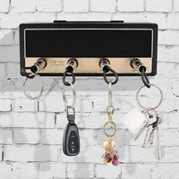 Creative Radio Plugs Key Holder Blues Music Storage Keychain Zinc Alloy Key Organizer Hallway Wall Keys Rack Home Wall Decor 1