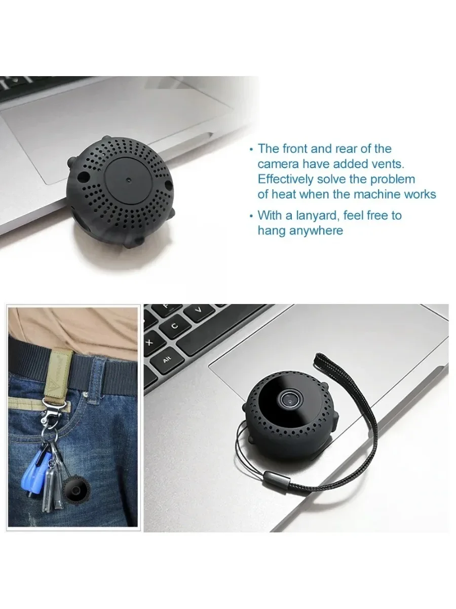 Description Picture 4 of item4K 1080P HD Mini Wifi Camera Invisible Espia Cam Smart Home Security IP Webcam Remote Monitoring Night Vision Small Camcorders