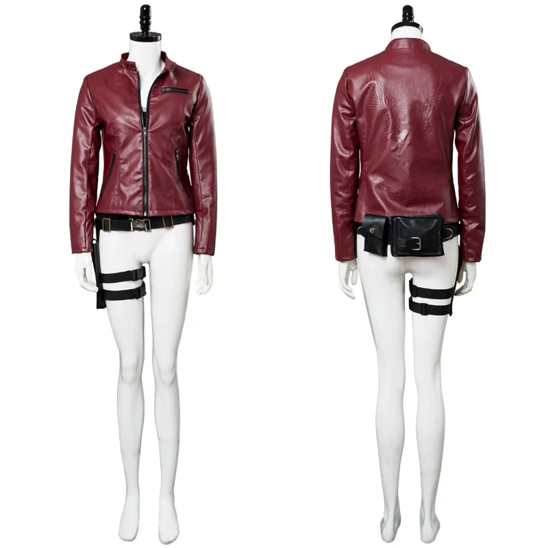 

Remake Claire Redfield Cosplay Costume Jacket Outfit Adult Women Girls Halloween Carnival Costumes Custom Made