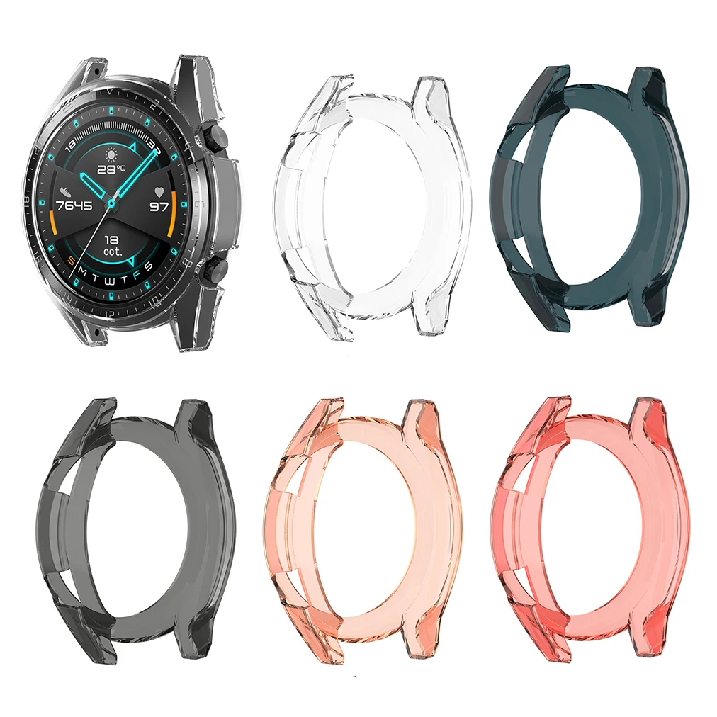 

Soft TPU Protective Case For Huawei Watch GT GT2 46mm 42mm Protector Shell Cover