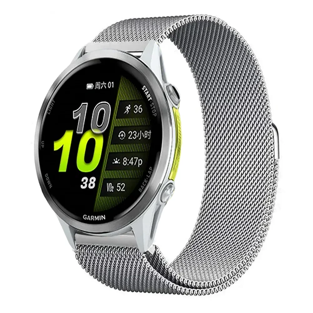 Elegant Milanese Mesh Strap, 20mm & 22mm, Stainless Steel Wristband