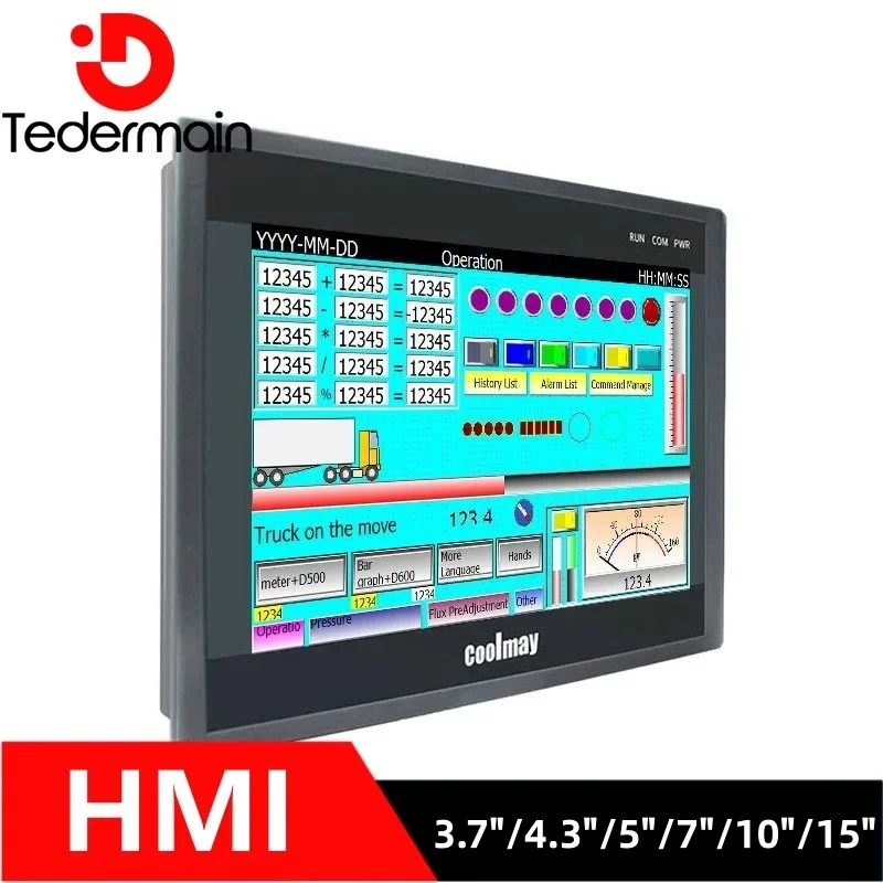 Coolmay HMI 3.7"/4.3"/5"/7"/10"/15" TK6037FH TK6043FH TK6050FH TK6070FH TK6100FH TK6150FH Industrial touch screen RS485/R232