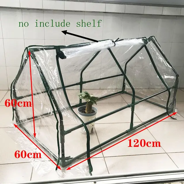 120 Cm -Es Kerti Zöld Ház Mezőgazdasági Szerszámok Hordozható Üvegházhatású Növény Fedele Kültéri Szigetelő Fedél 、 Zárójel Nélkül - Image 2