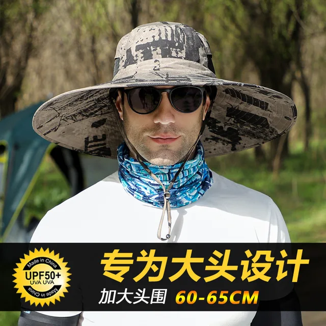 야외 활동을 위한 보호적이고 스타일리시한 플러스 사이즈 남성용 모자