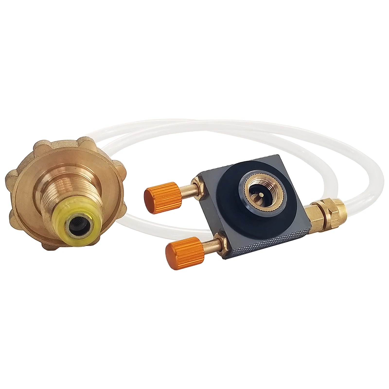 Propane Refill Adapter Hose Converter Refilling Empty Butane Gas LPG Cylinder To Camping Gas Bottle with Pressure Relief Valve