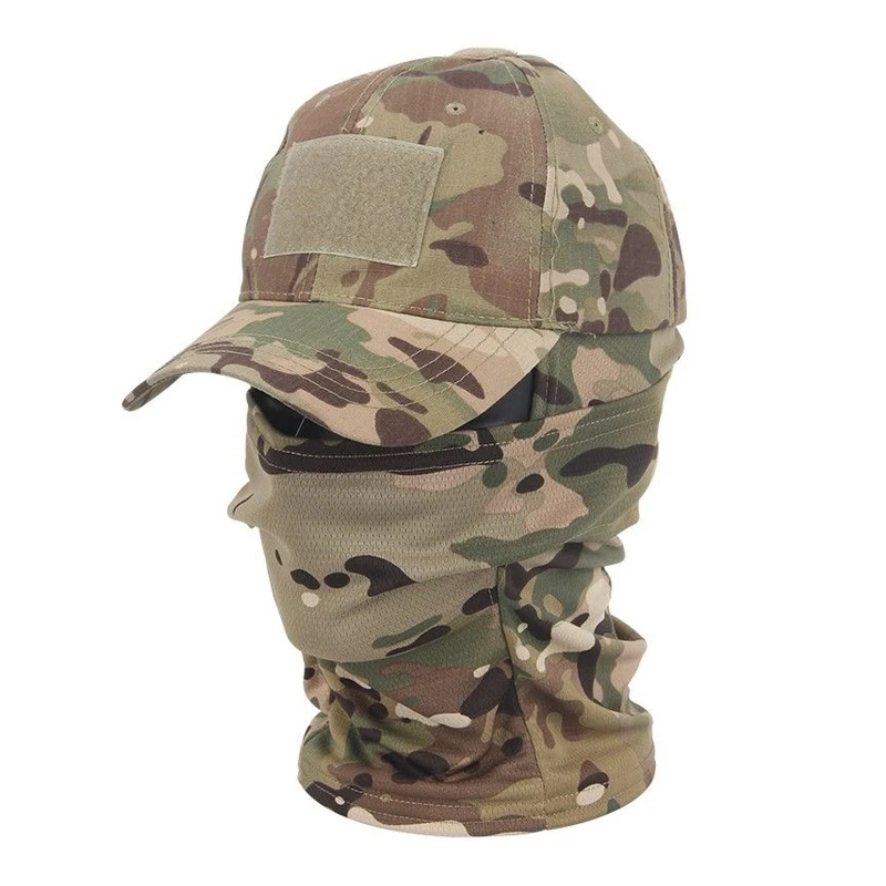 

Military Hood Tactical Army Baseball Caps Men Balaclava Outdoor Hiking Alpine Cap Tactical Camouflage Balaclava Full Face Mask