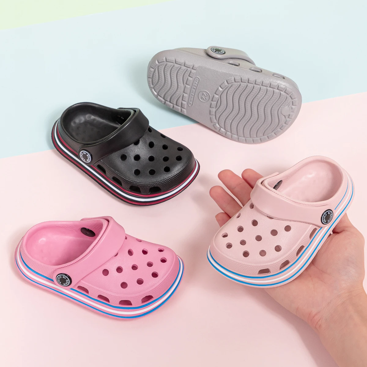 Garden Clogs Shoes Kids Sandals Summer Toddler Slip On For Beach Pool Shower