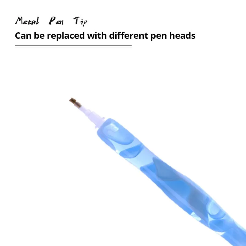 Diamond Painting Pen 6Pcs/Set Resin Replacement Pen Heads Multi Placers Point Drill Pens for DIY Nail Art