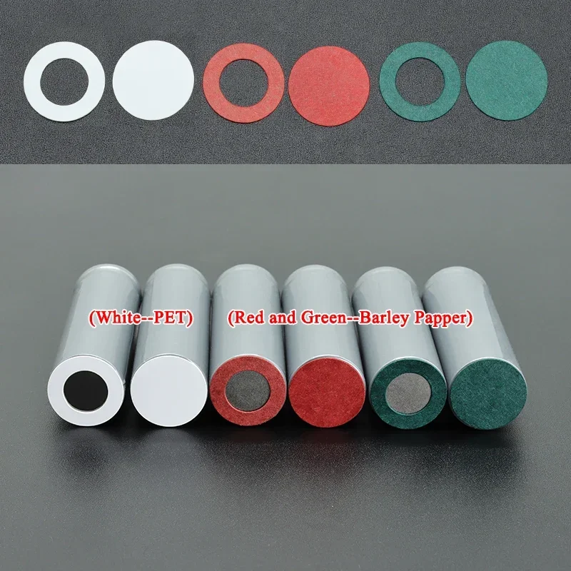 18650 21700 26650 Li-ion Battery Insulation Gasket 25~500pcs Pack Cell Barley Adhesive Paper Glue Fish Electrode Insulated Pads