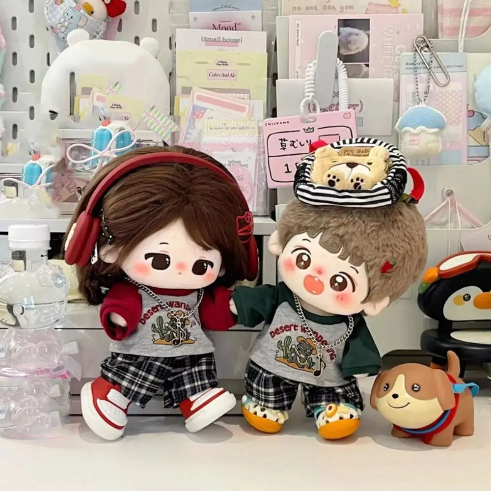 Clothes Onesuit 20cm Cotton Clothes Dress Winter Outfit Head Cover Lovely Dress Up Set Children's Gift