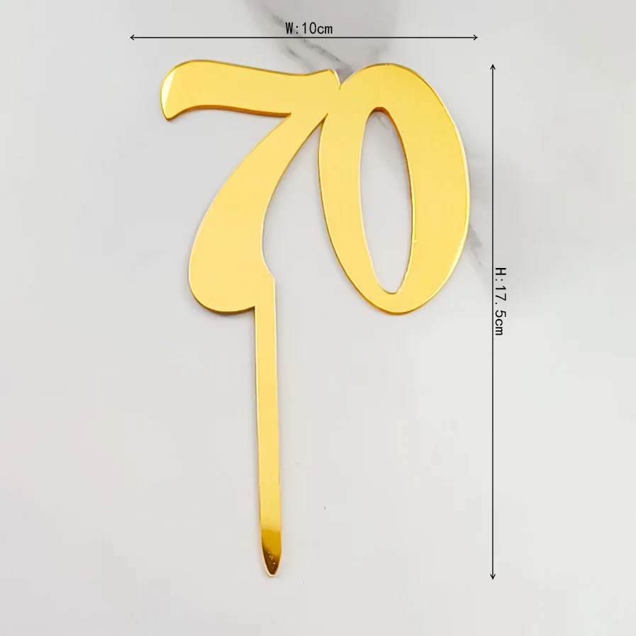 18 30 40 50 60 70 80 100th Happy Birthday Cake Decorations Acrylic Cupcake Topper Girls Boys Birthday Anniversary Party cake topper cake toppers cake decorations birthday party supplies party decorations cupcake supplies