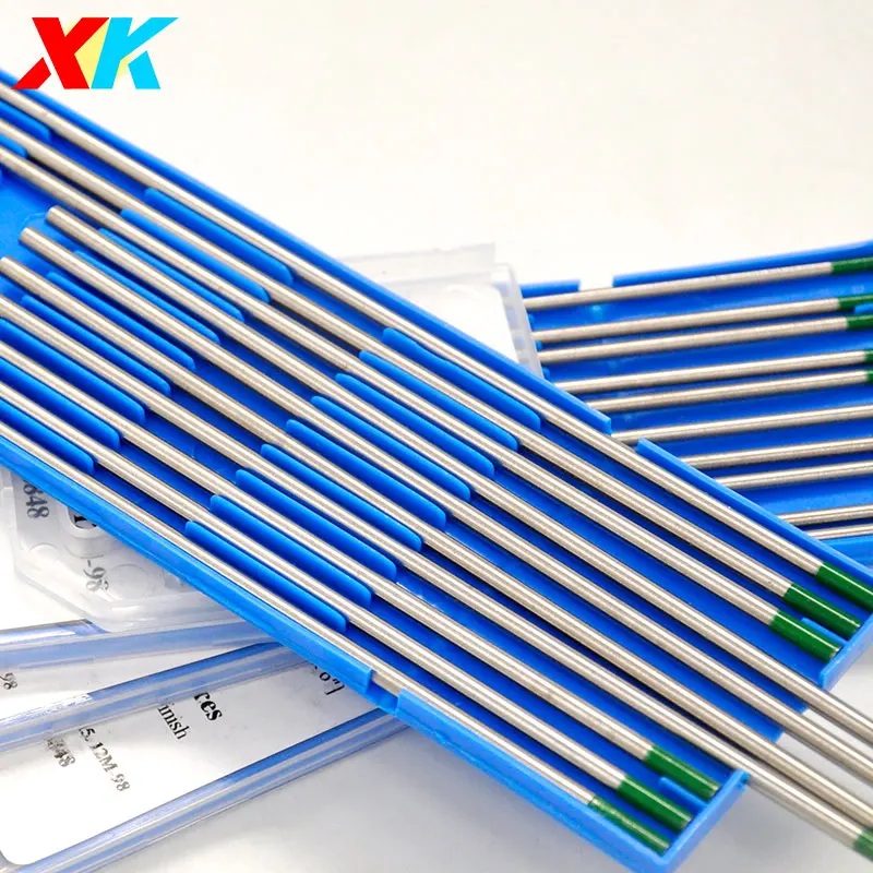Green Head Tungsten Electrode Suitable for Welding of Aluminum/Aluminum Alloy/Magnesium Welding Consumables TIG Rods WP 1.6 2.4
