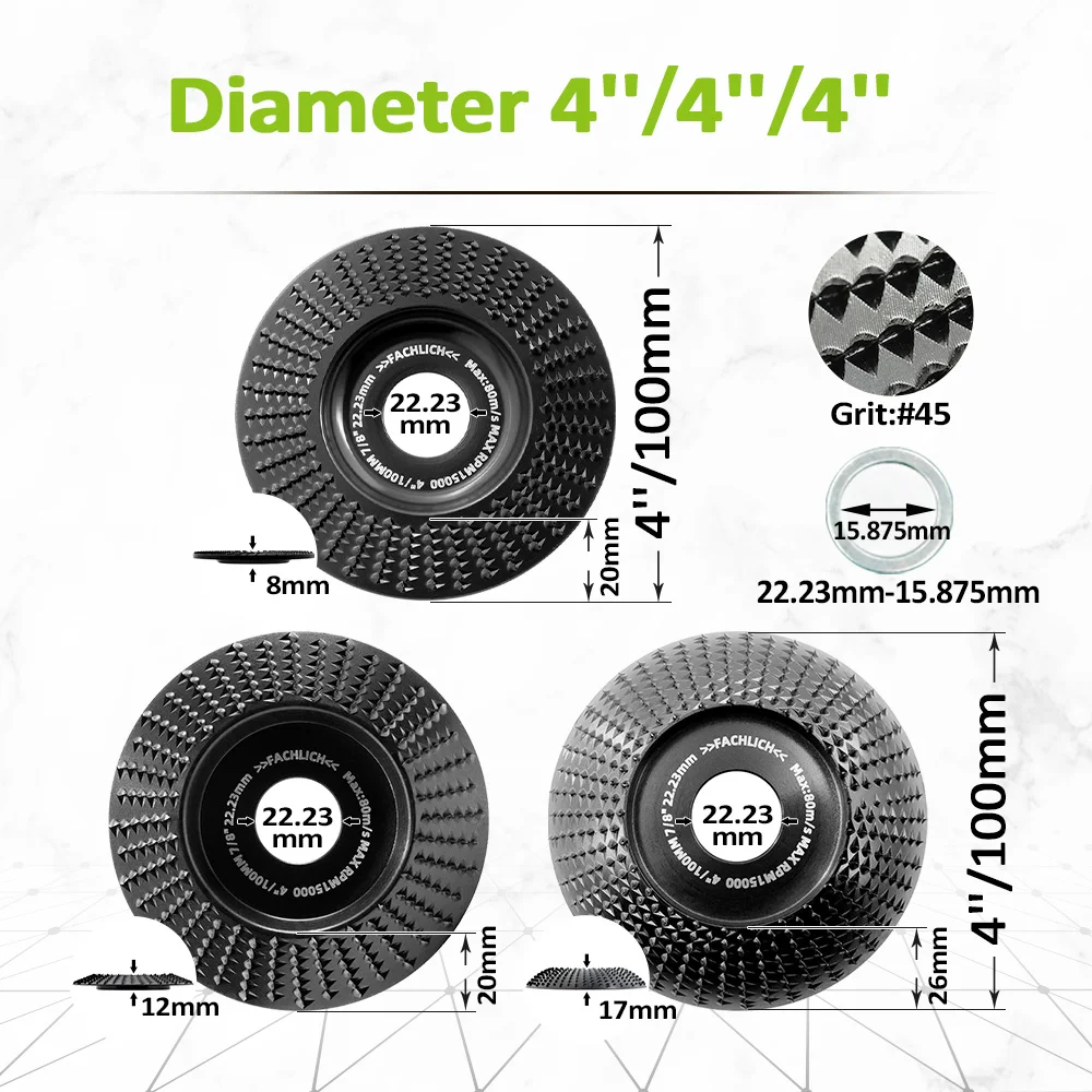 4inch Wood Grinding Wheel Cup Wheel Milling Disc Plate Carving Profile Plain Bevel Bowl Abrasive Tool Angle Grinder abrasive wheel,grinding wheel