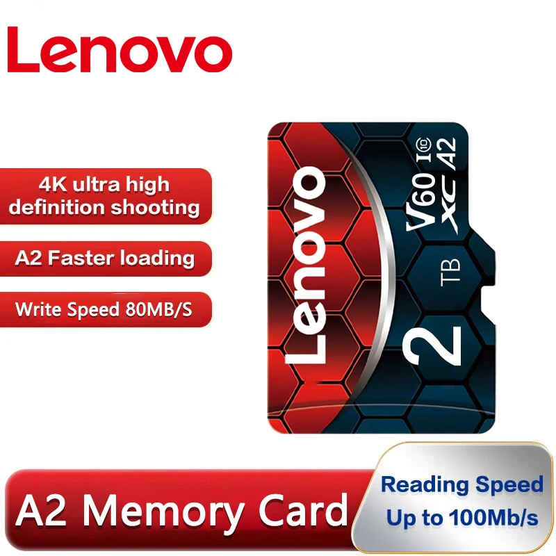 Lenovo 2Tb Sd Memory Card 128Gb Sd/Tf Flash Card 512Gb Mini Sd Card Uhs-1 Flash Memory Card 1Tb Con Pacchetto Adattatore Sd Gratuito