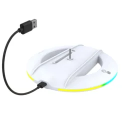 RGB Vertical Cooling Stand with Anti - Slip Base (White with RGB)