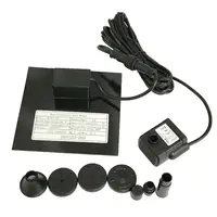 Mini pompe de fontaine solaire, kit de panneau d'alimentation, pompe à eau à panneau solaire pour piscine de jardin, fontaine d'eau, bain d'oiseaux intérieur et extérieur, 1.4W 5