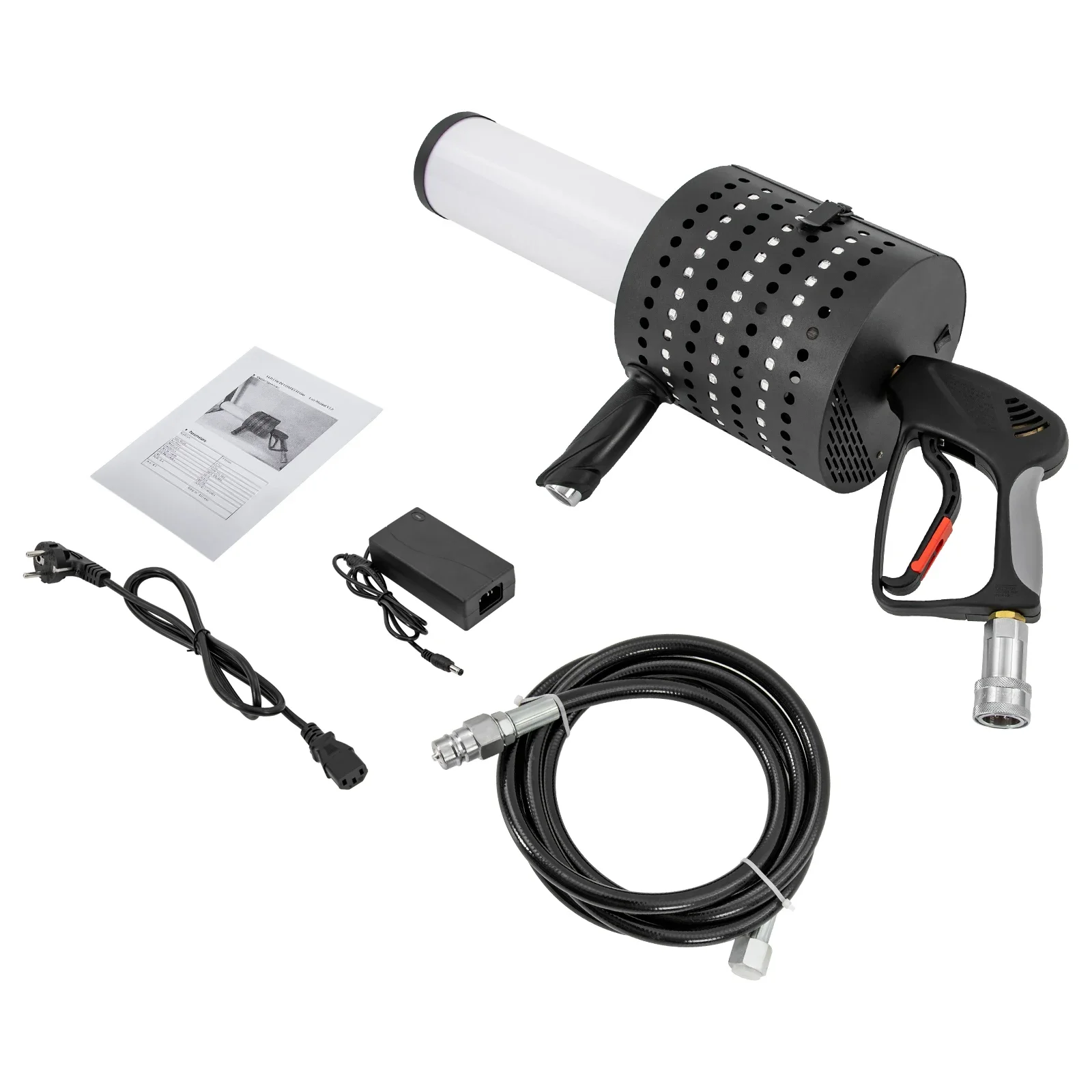 Handgehaltene Nebelmaschine, 7-Farben-LED CO2 DJ Konfetti-Pistole CO2 Jet Gun Set für Bühneneffekte, Konzerte, Partys, Hochzeiten, Theater