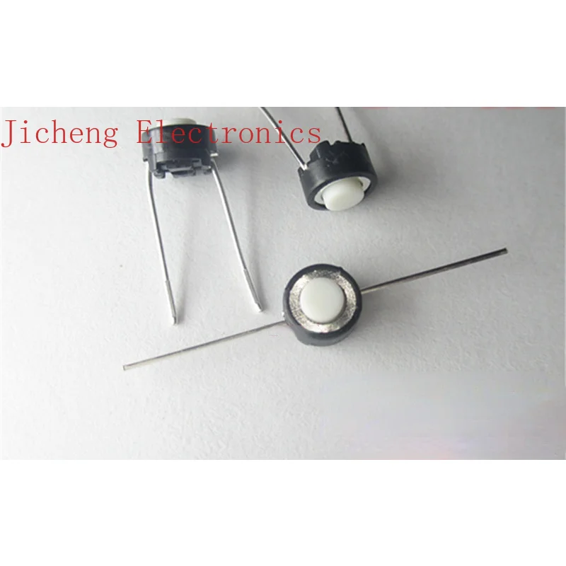 

10PCS Japanese Touch Switch 6*6*4.3mm Plug-in 2-pin SKRGADD010 Button Micro-motion White Circle.