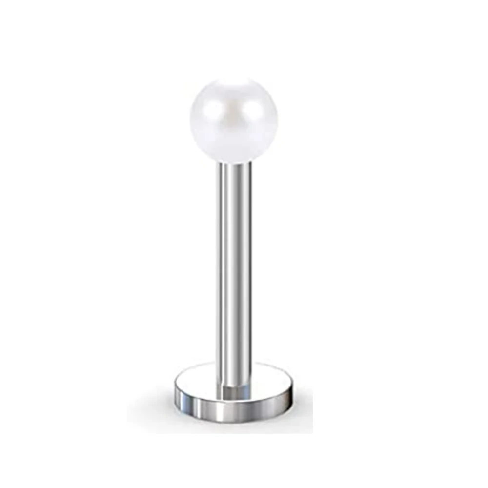 16G Lip Rings Clear CZ Stainless Steel Labret Monroe Lip Ring Tragus Rook Helix Earring Stud Piercing Jewelry Bar Length piercing jewelry body piercing jewelry body jewelry ear piercing jewelry body piercing earrings metal jewelry