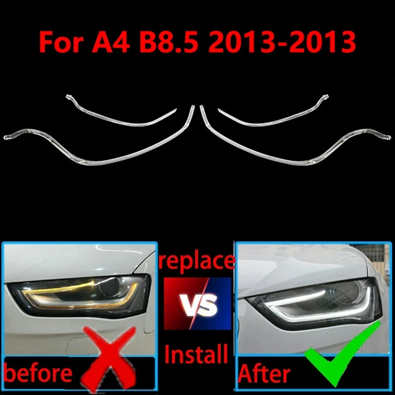 

Car DRL Guide Plate Daytime Running Light Tube Car Daytime Running Light Strip For A4L B8 2013-2015
