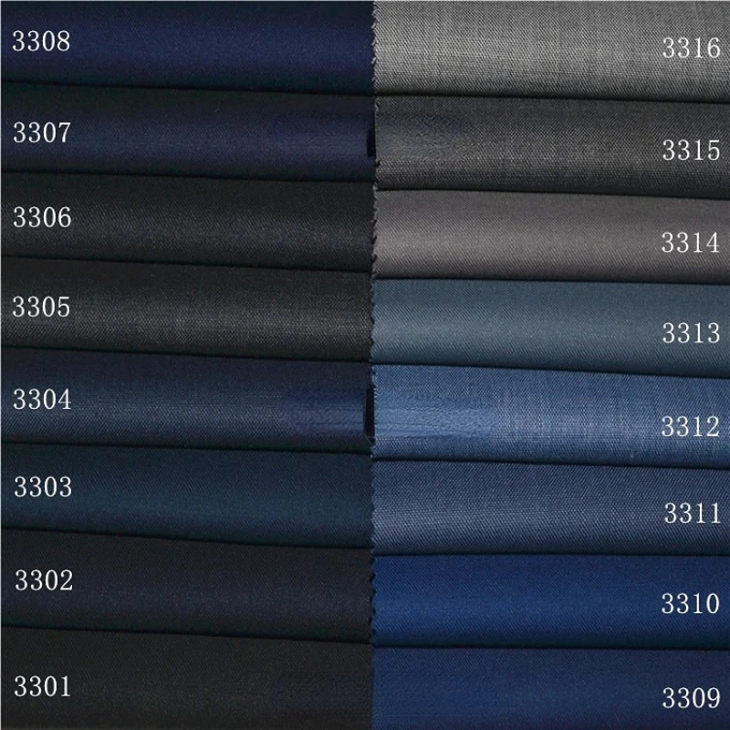 High-End Fine Imitation Anti-Wrinkle Wool Suit Fabric Men's Pants Vest Business Wear Wedding Gown By Meter Atiku Fabrics for Men