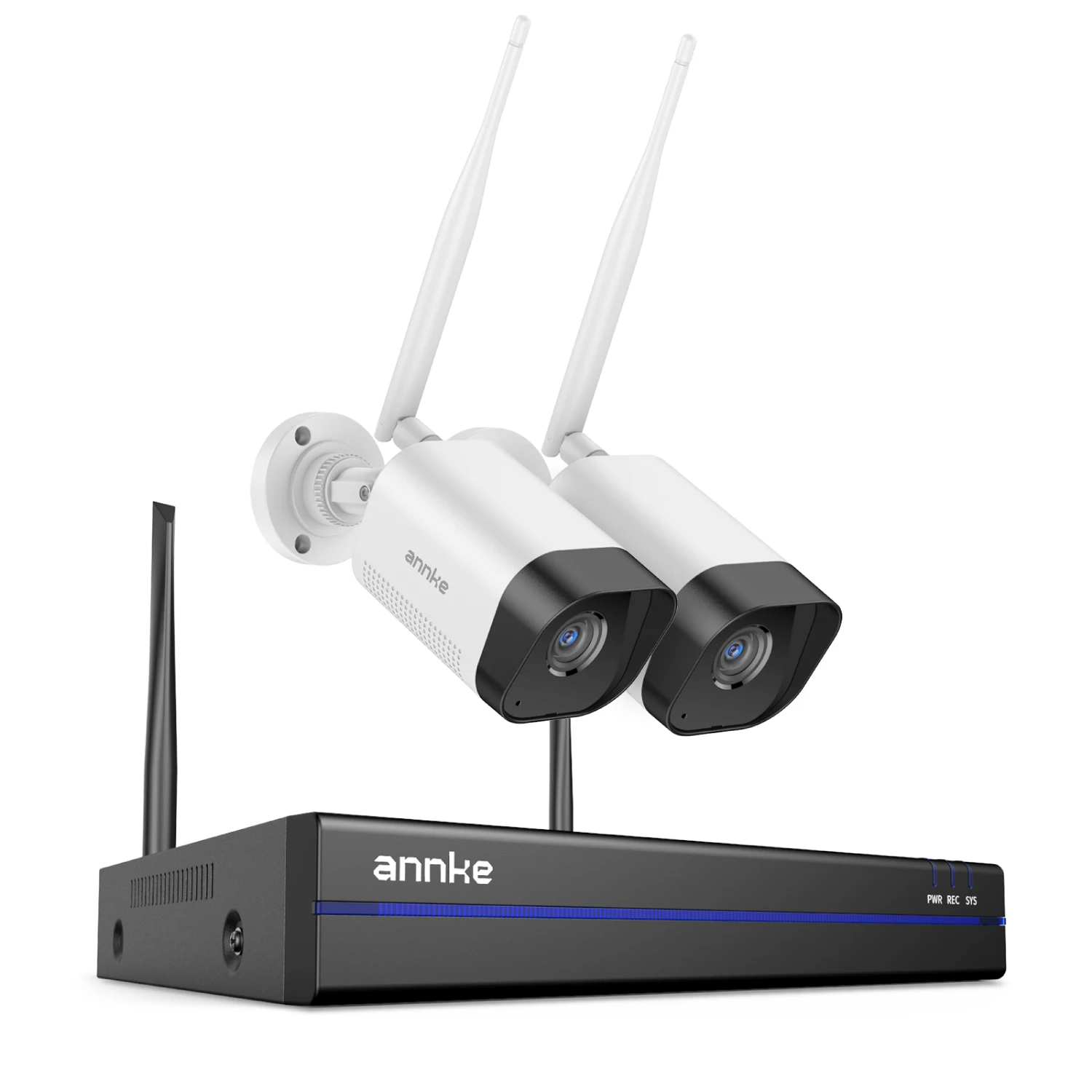 Annke-sistema CCTV inalámbrico de 8MP, Kit de videovigilancia NVR de 16 canales, Audio bidireccional, cámara poe 4K, 2/4/6/8 Uds., cámaras de seguridad wifi