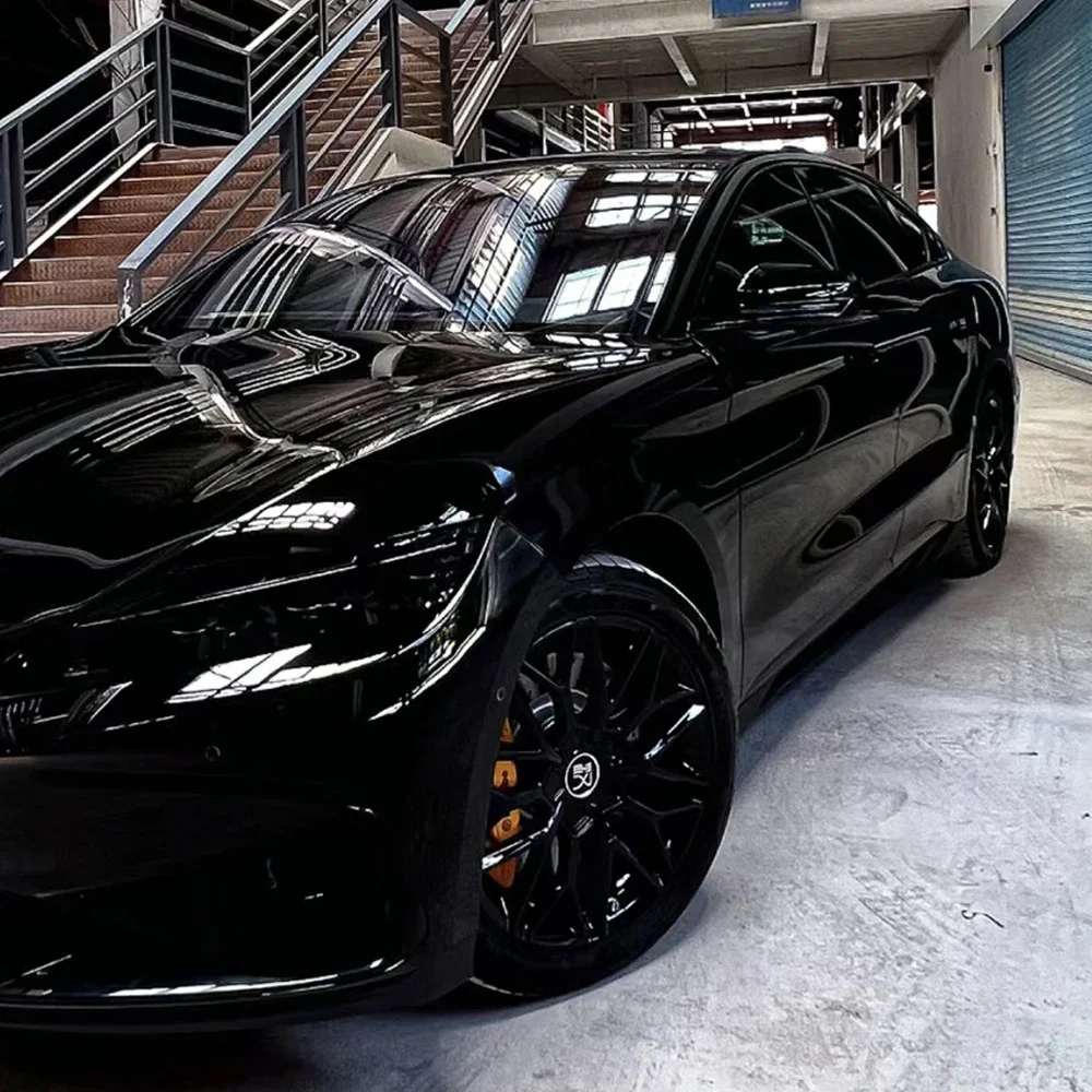 Piano Black Glossy Vinyl Wrap Film Bright Color Sticker Car Motorcycles Styling Decals Decoration Stickers Accessories vinyl wrap film