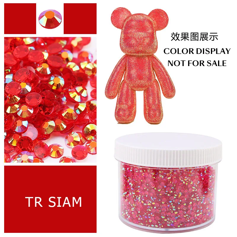 Large Box of Assorted Jelly AB Resin Non-Hot Fix Flat Back Rhinestones