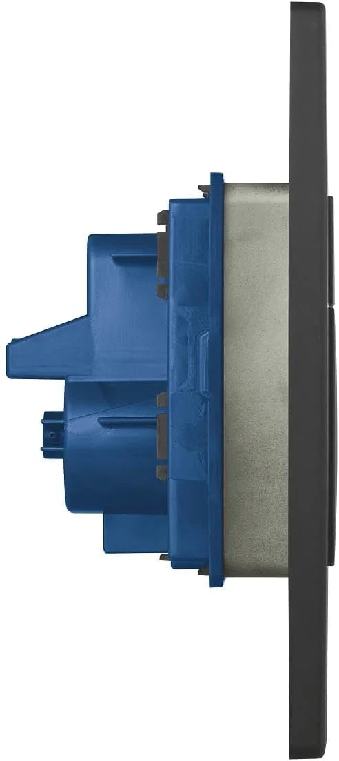 Wall-mounted ABS plastic dual-flush water tank panel button compatible with Grohe matte black toilet flush button