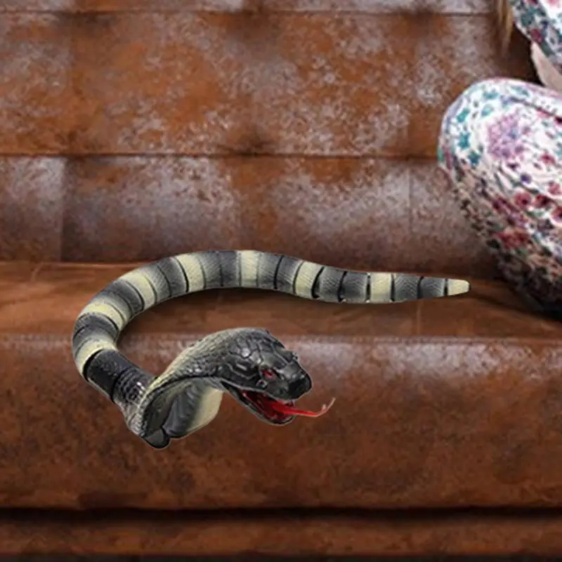 Remote Control Snake Toy RC Fake Rattlesnake Joke Prank Tricky Pranks Toy Fake Snake For Traveling, Parties, Camping and Picnics 6