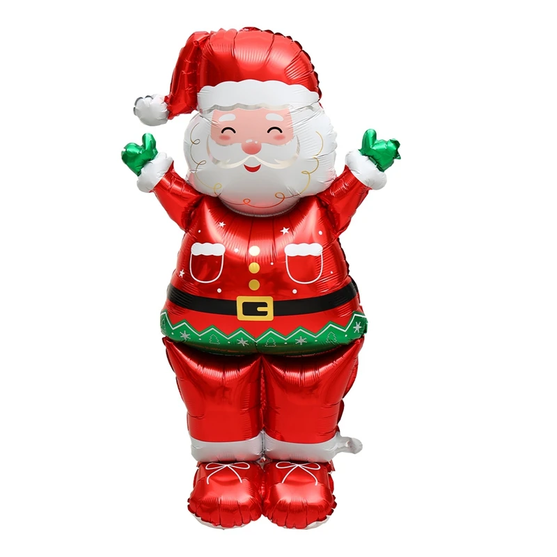 1pc Große Weihnachten Stehende Folienballons Weihnachtsbaum Santa Claus Schneemann Nussknacker Weihnachten Folienballon Neujahr Ballon – Detail 2