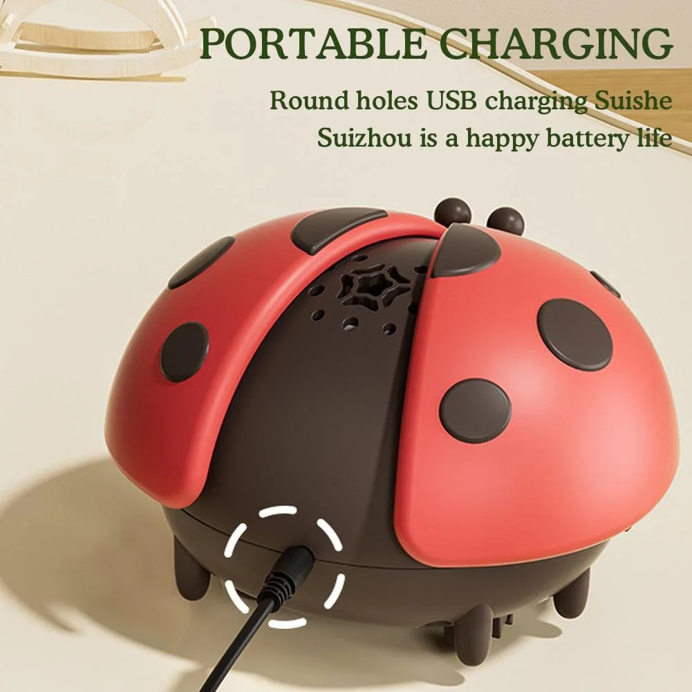 무당벌레/고래새 전기 플로팅 볼 장난감 USB 충전 귀여운 공 송풍기 장난감 서스펜션 볼 장난감 재미있는 크롤링 장난감 어린이용