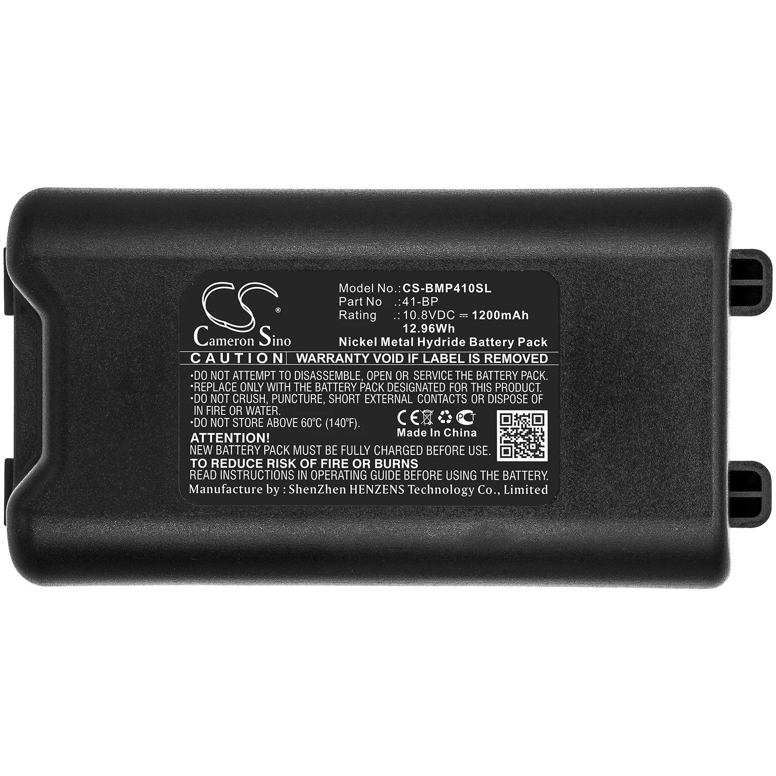 Bateria da Impressora Portátil para Brady 41-bp Bmp41 Bmp61 Capacidade 1200mah 12.96wh Cor Preta tipo 10.80v Ni-mh 3746g - Image 4